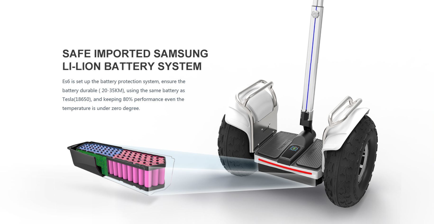 Off road Segway X4.1 Lithium ion battery for sale - HillBillies Pro